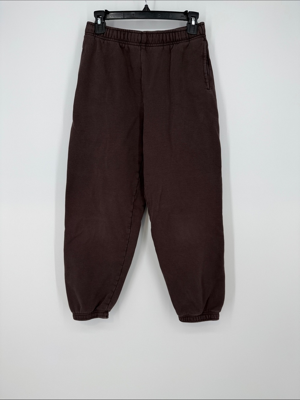 TNA Cozy Fleece Joggers in Chocolate Brown